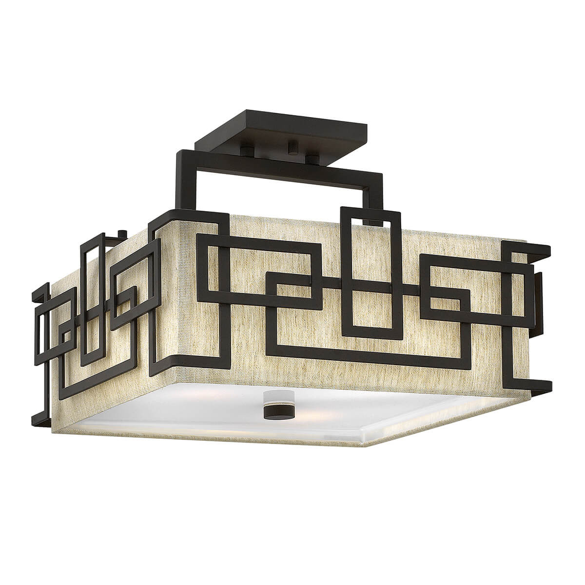 Elstead Lighting Lanza Semi Flush Mountain DeckenleuchteBronze